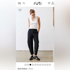Ruti Women's Black “The Wide-ish” Pants sz 6